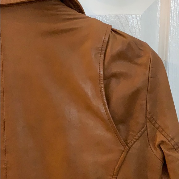 Stefanel Leather Jacket Cognac from Italy - Picture 12 of 17